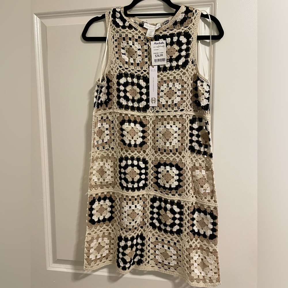 House of Harlow 1960 Crochet Swim Coverup